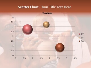 The Father Learns The Son To Clean Teeth PowerPoint Template