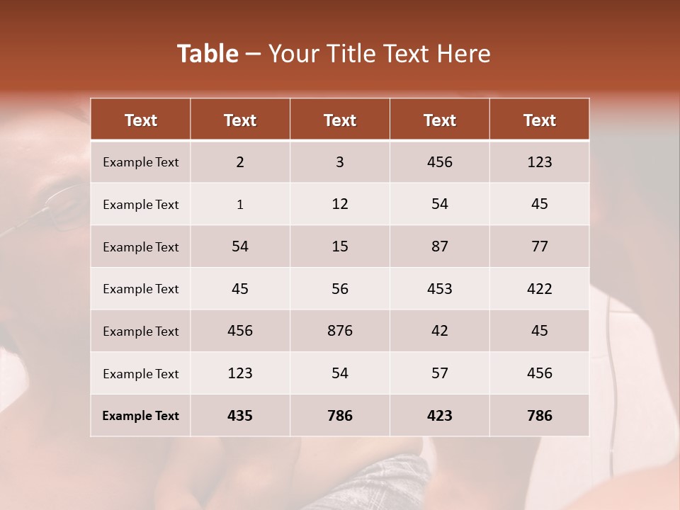The Father Learns The Son To Clean Teeth PowerPoint Template