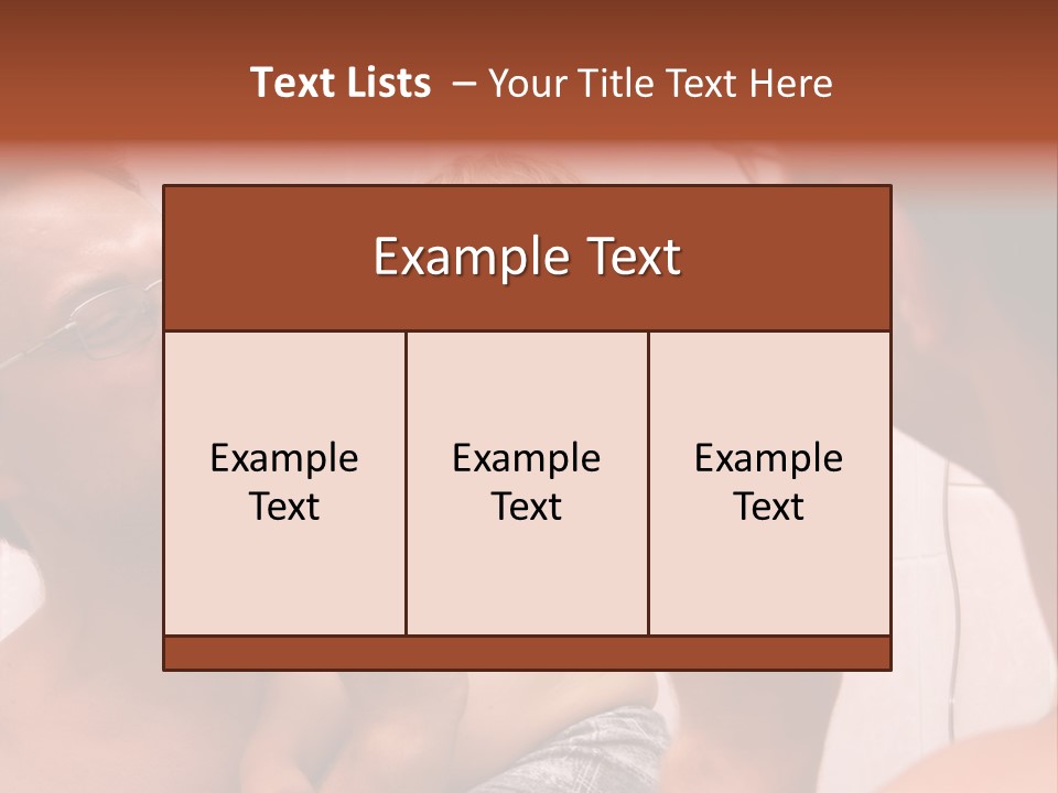 The Father Learns The Son To Clean Teeth PowerPoint Template