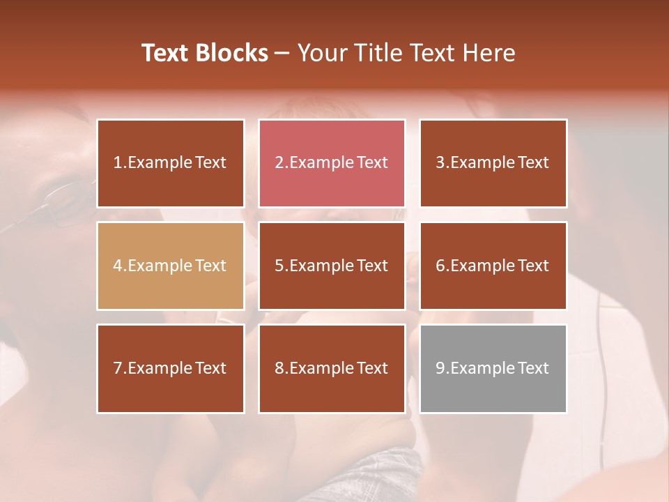 The Father Learns The Son To Clean Teeth PowerPoint Template