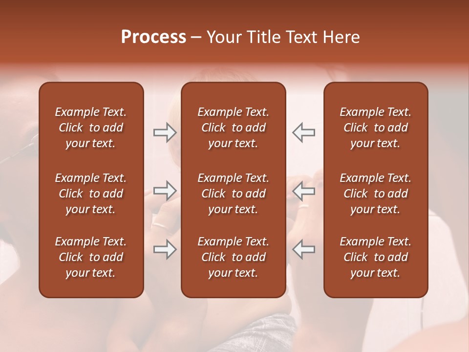 The Father Learns The Son To Clean Teeth PowerPoint Template