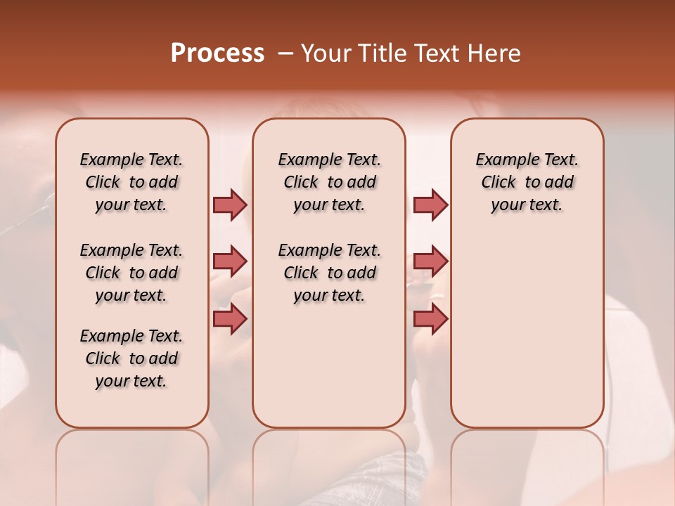The Father Learns The Son To Clean Teeth PowerPoint Template