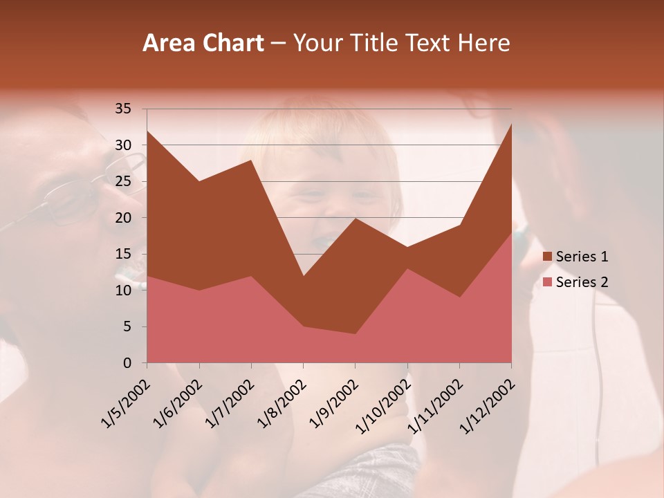 The Father Learns The Son To Clean Teeth PowerPoint Template