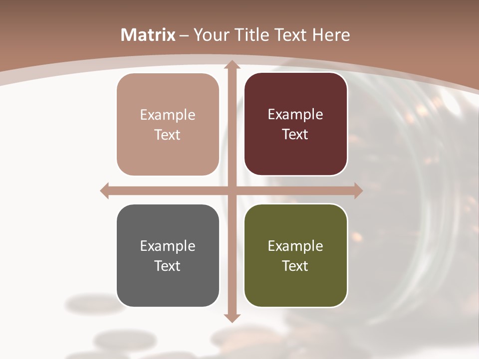 A Jar Filled With Coins Sitting On Top Of A Table PowerPoint Template