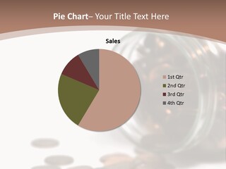 A Jar Filled With Coins Sitting On Top Of A Table PowerPoint Template