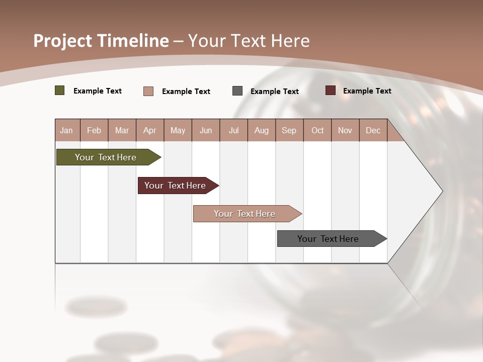 A Jar Filled With Coins Sitting On Top Of A Table PowerPoint Template