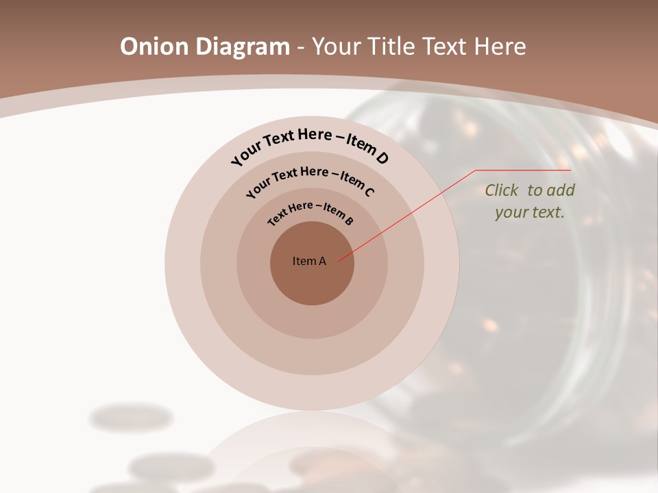 A Jar Filled With Coins Sitting On Top Of A Table PowerPoint Template