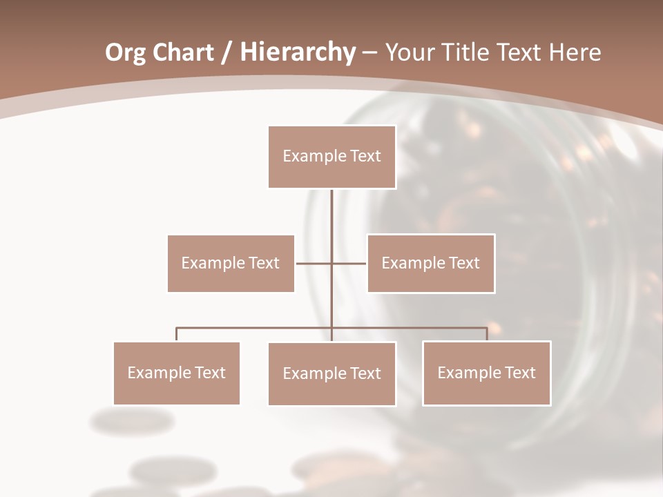 A Jar Filled With Coins Sitting On Top Of A Table PowerPoint Template