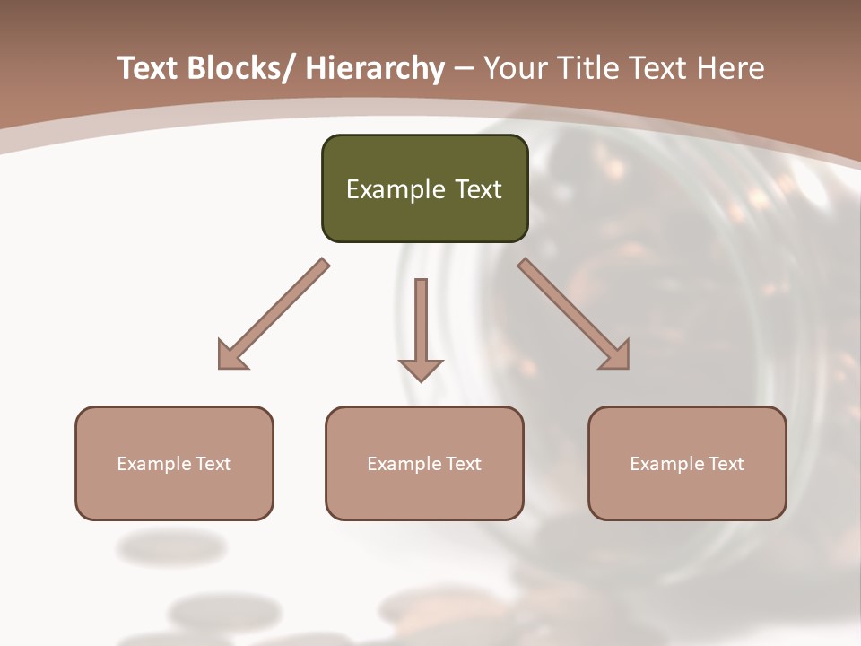 A Jar Filled With Coins Sitting On Top Of A Table PowerPoint Template
