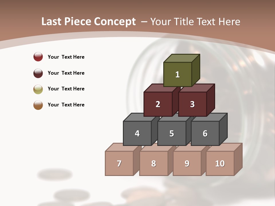 A Jar Filled With Coins Sitting On Top Of A Table PowerPoint Template