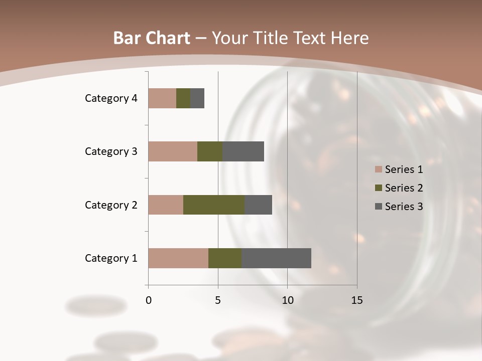 A Jar Filled With Coins Sitting On Top Of A Table PowerPoint Template