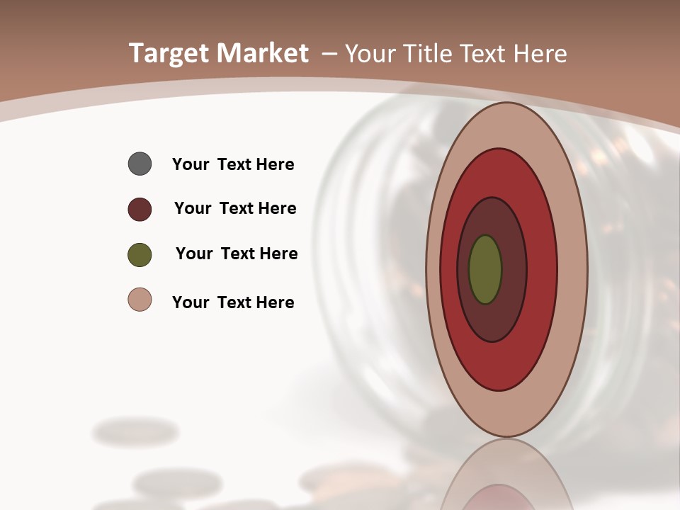 A Jar Filled With Coins Sitting On Top Of A Table PowerPoint Template