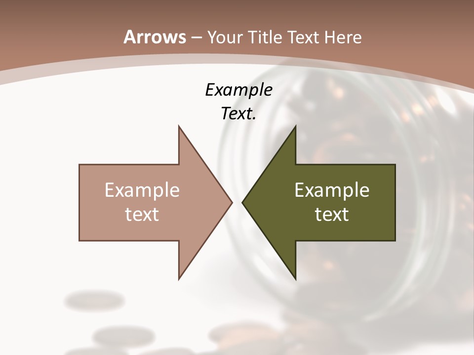 A Jar Filled With Coins Sitting On Top Of A Table PowerPoint Template