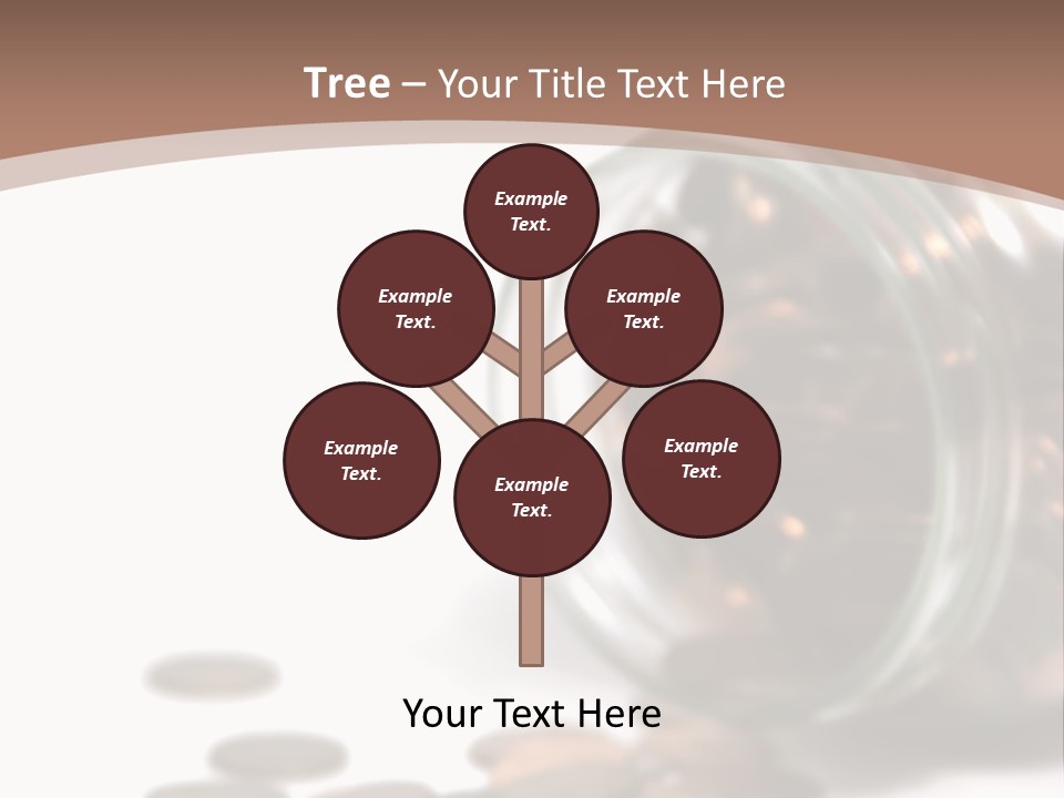 A Jar Filled With Coins Sitting On Top Of A Table PowerPoint Template