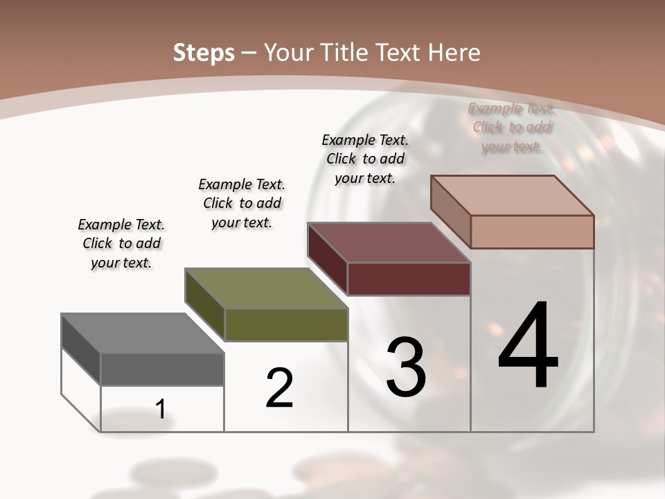 A Jar Filled With Coins Sitting On Top Of A Table PowerPoint Template