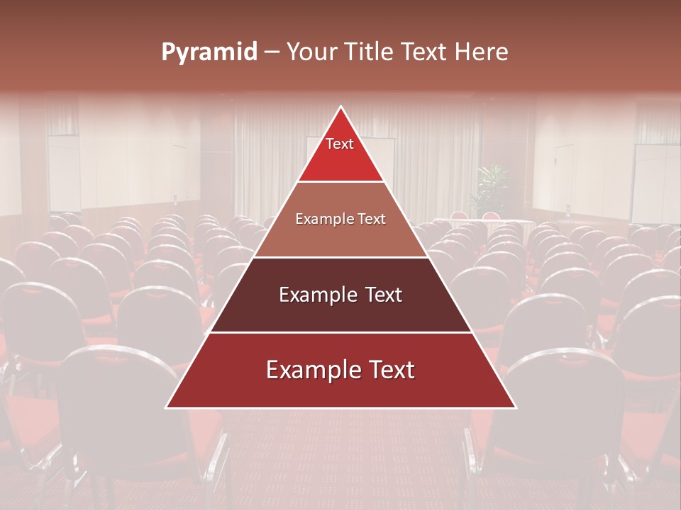 Empty Conference Room Ready For Audience PowerPoint Template
