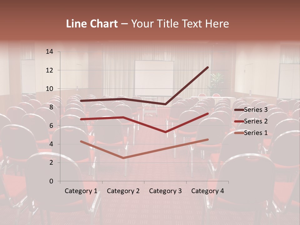 Empty Conference Room Ready For Audience PowerPoint Template