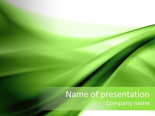 Green Abstract Composition PowerPoint Template