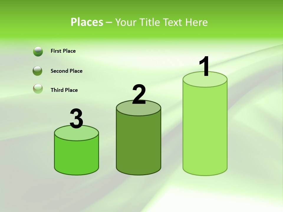Green Abstract Composition PowerPoint Template