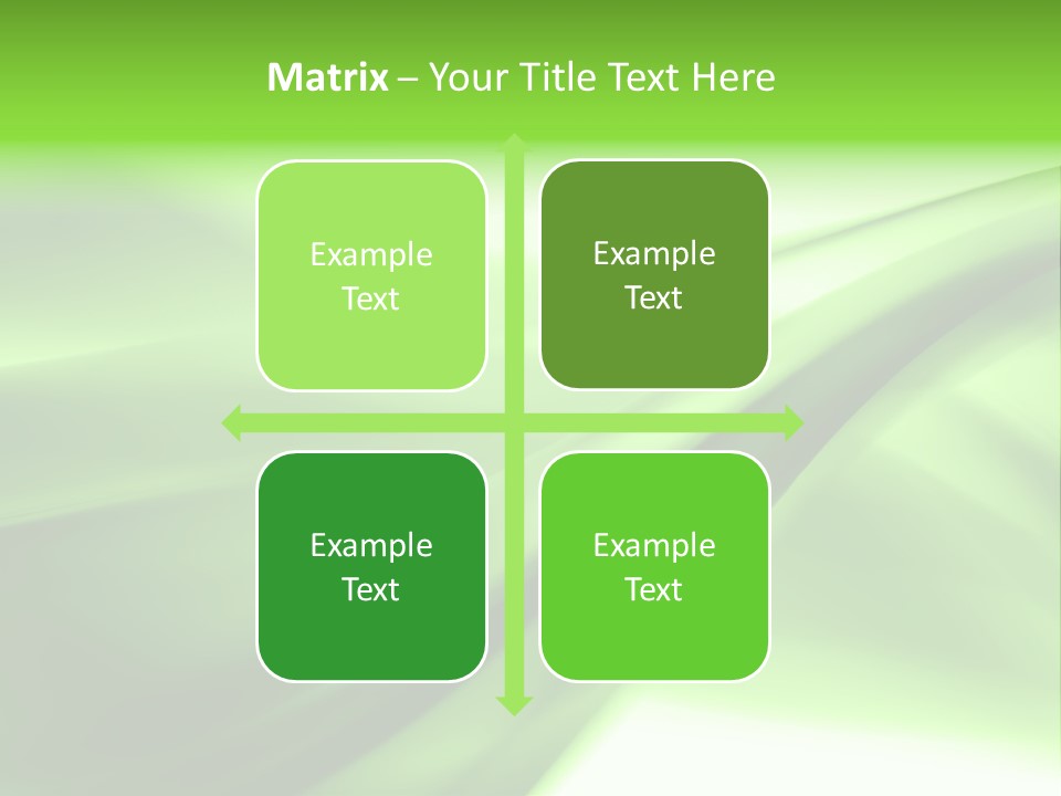 Green Abstract Composition PowerPoint Template