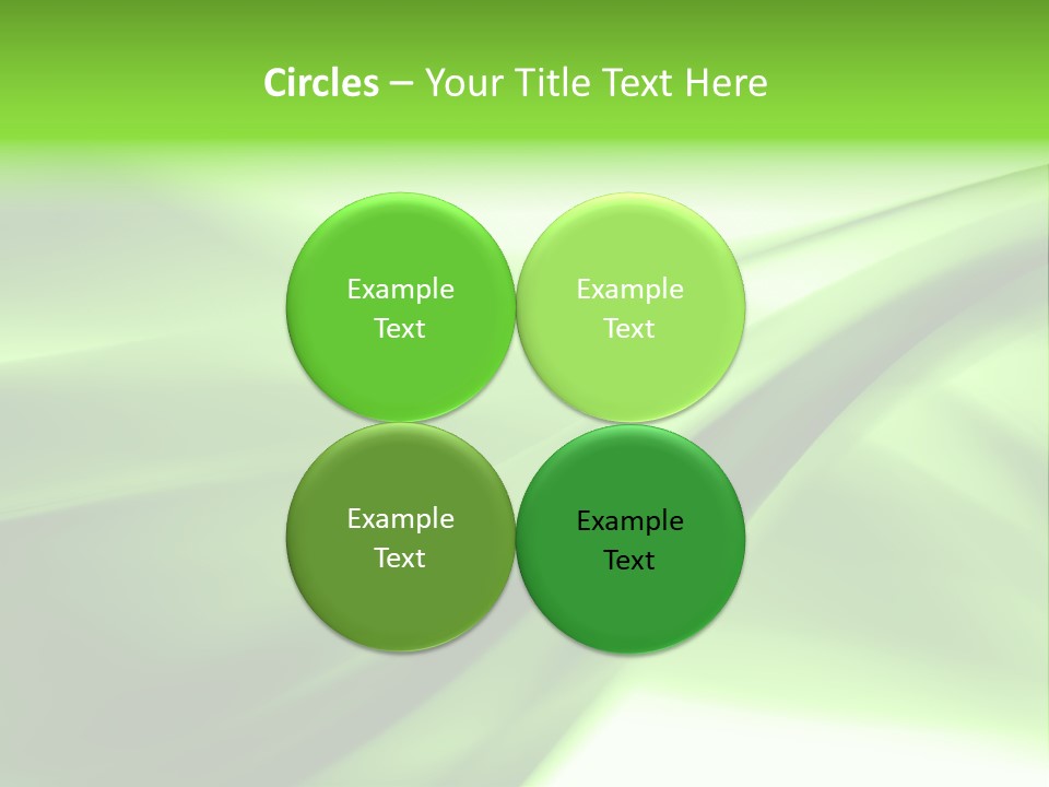 Green Abstract Composition PowerPoint Template