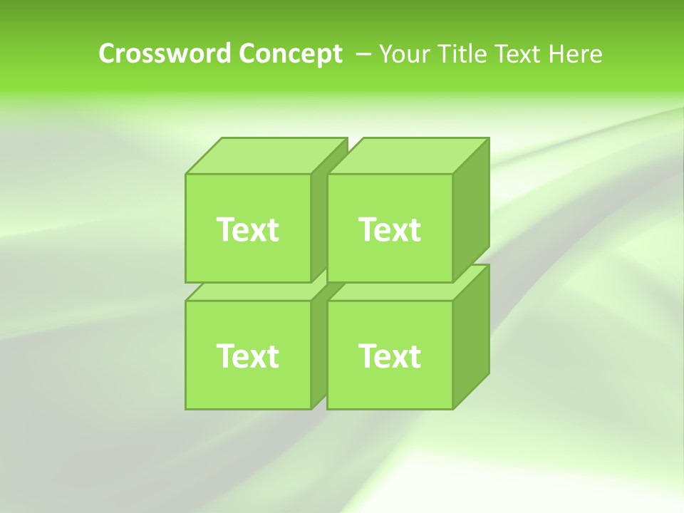 Green Abstract Composition PowerPoint Template