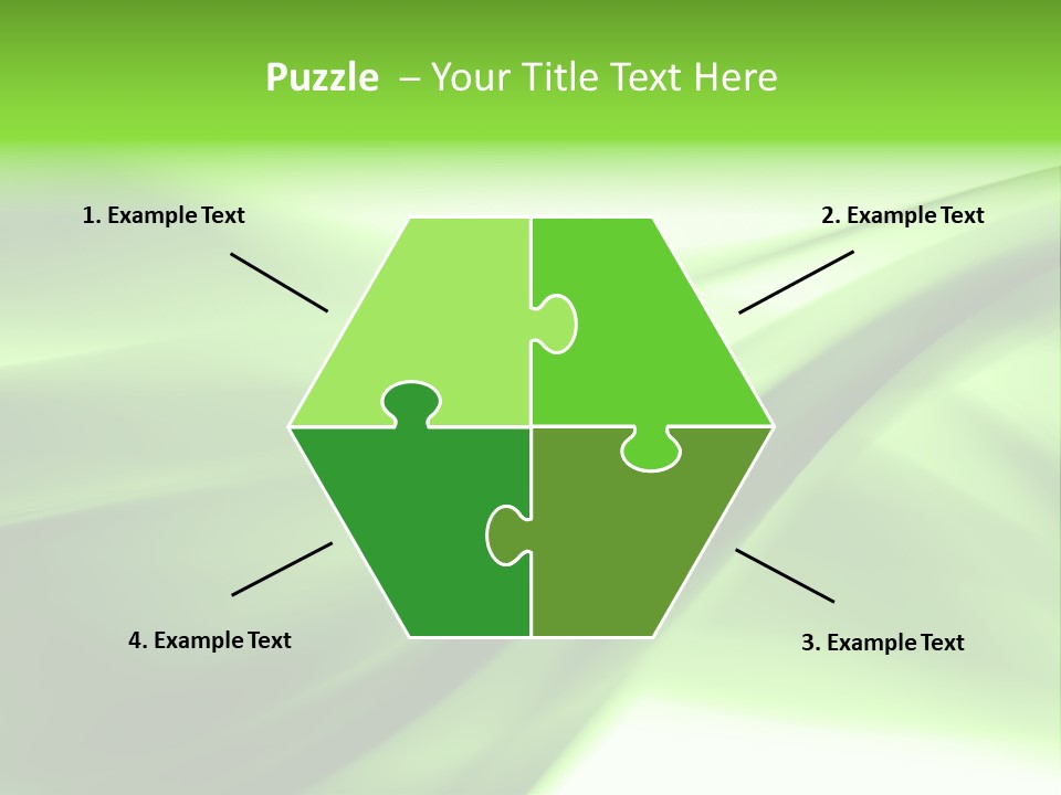 Green Abstract Composition PowerPoint Template