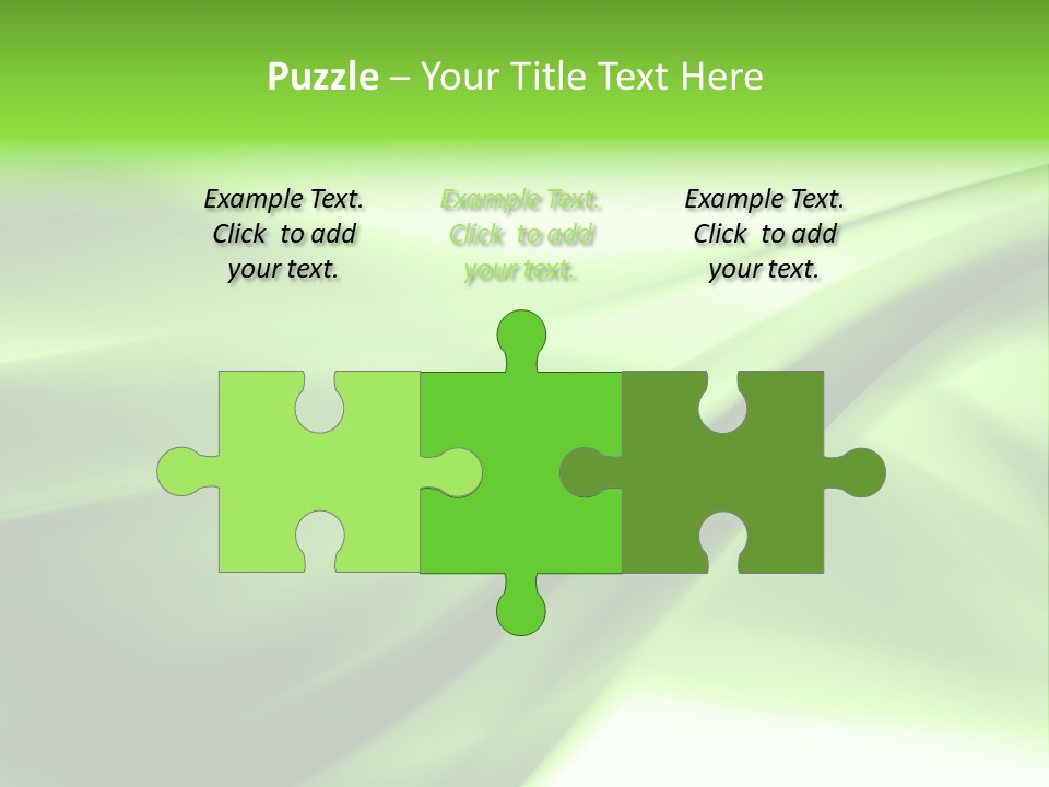 Green Abstract Composition PowerPoint Template