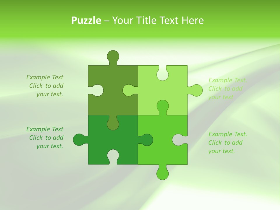 Green Abstract Composition PowerPoint Template
