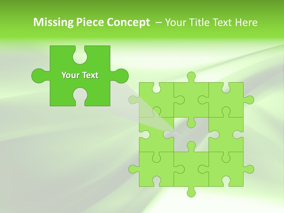 Green Abstract Composition PowerPoint Template