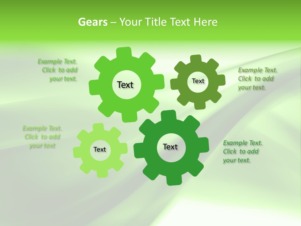 Green Abstract Composition PowerPoint Template