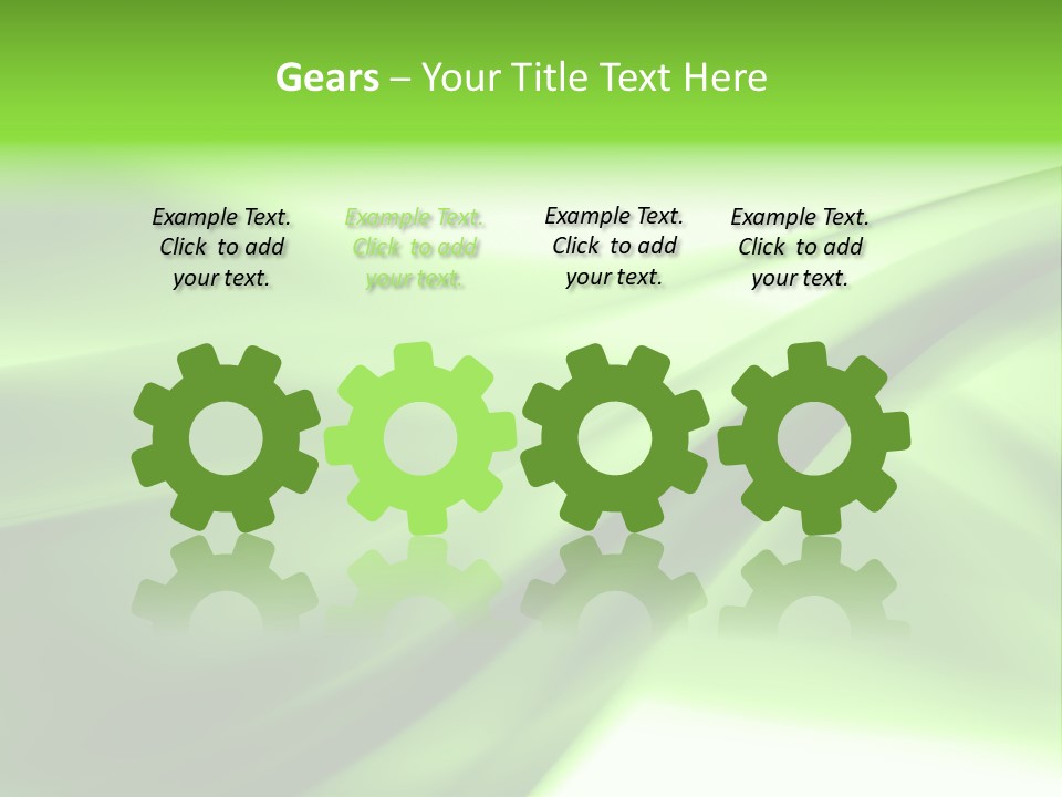 Green Abstract Composition PowerPoint Template