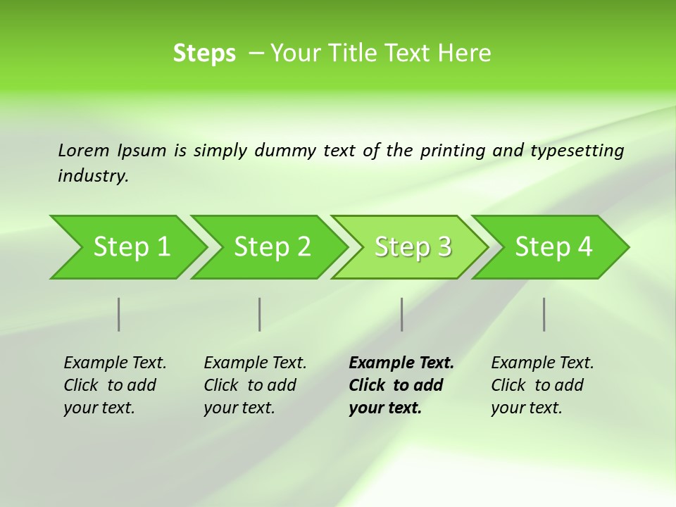 Green Abstract Composition PowerPoint Template