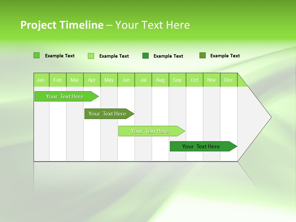 Green Abstract Composition PowerPoint Template