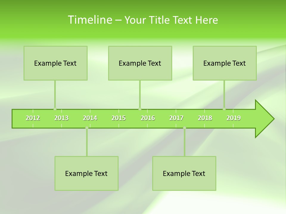 Green Abstract Composition PowerPoint Template