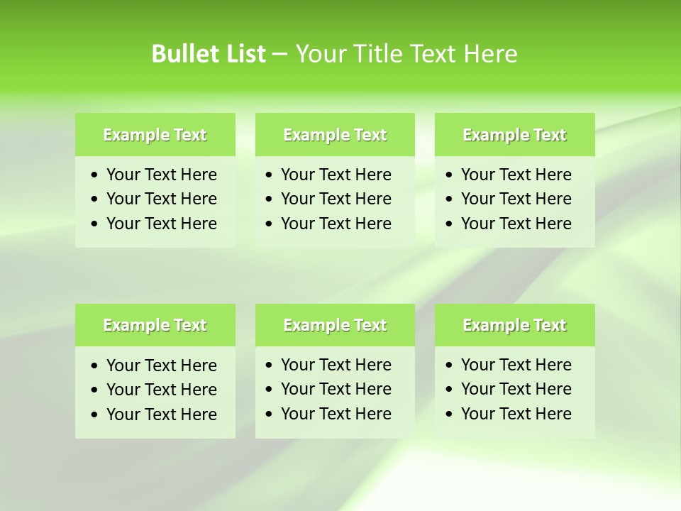 Green Abstract Composition PowerPoint Template