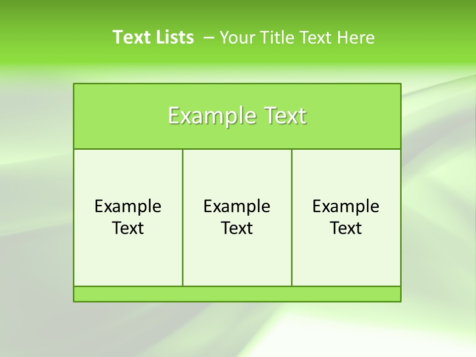 Green Abstract Composition PowerPoint Template