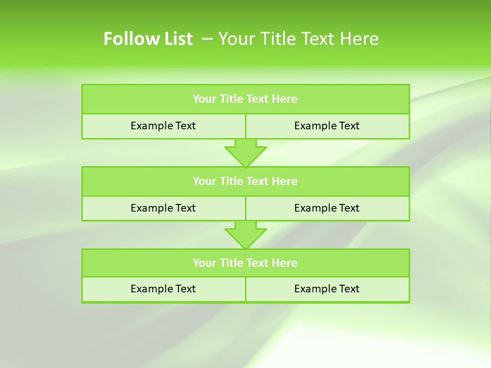 Green Abstract Composition PowerPoint Template