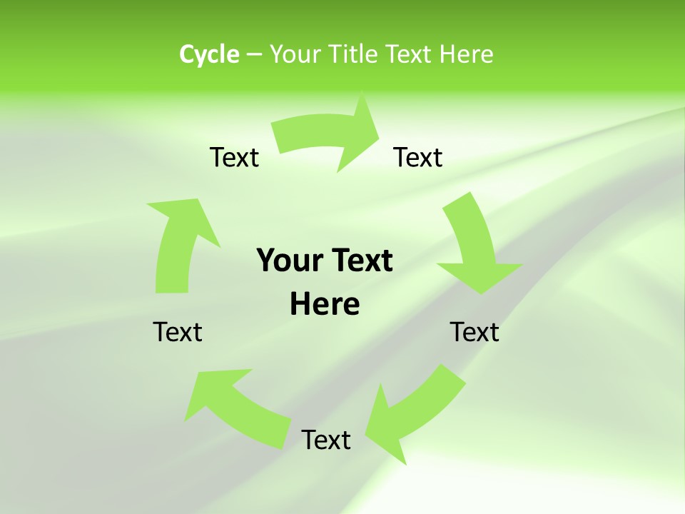 Green Abstract Composition PowerPoint Template