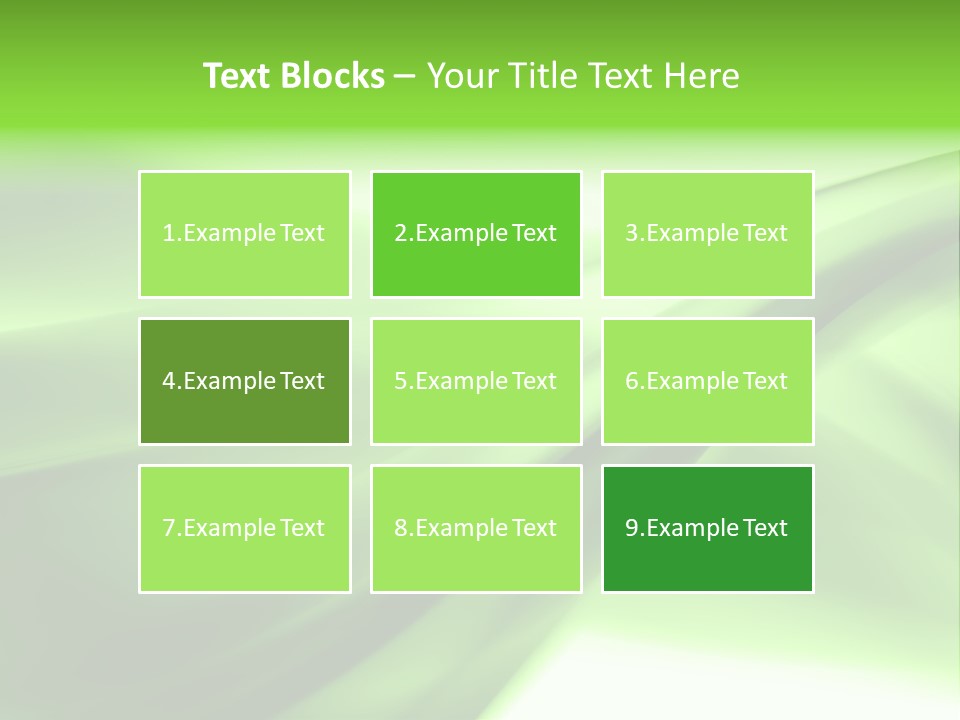 Green Abstract Composition PowerPoint Template