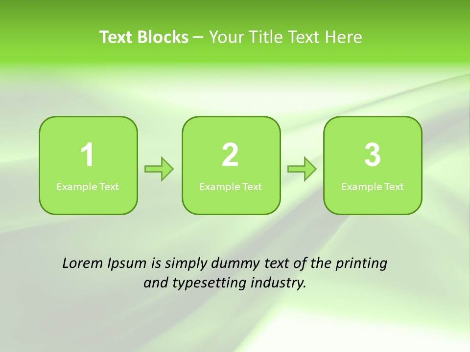 Green Abstract Composition PowerPoint Template
