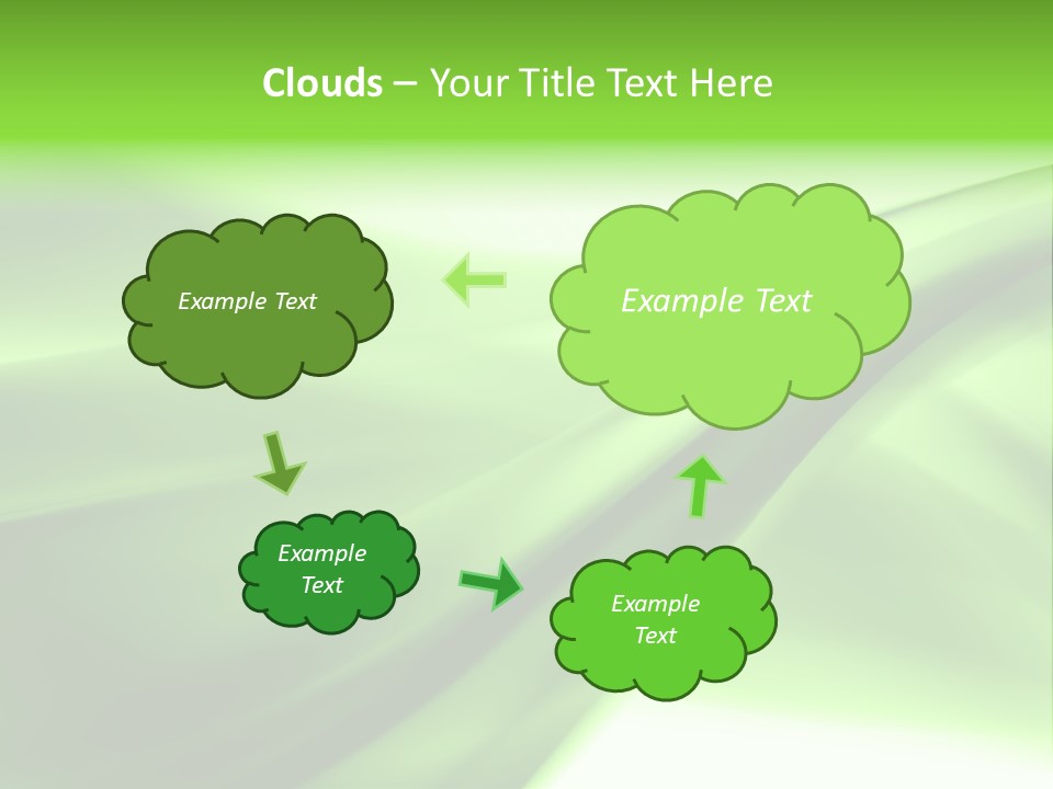 Green Abstract Composition PowerPoint Template