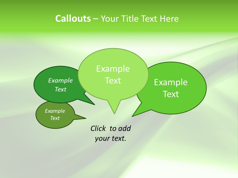Green Abstract Composition PowerPoint Template