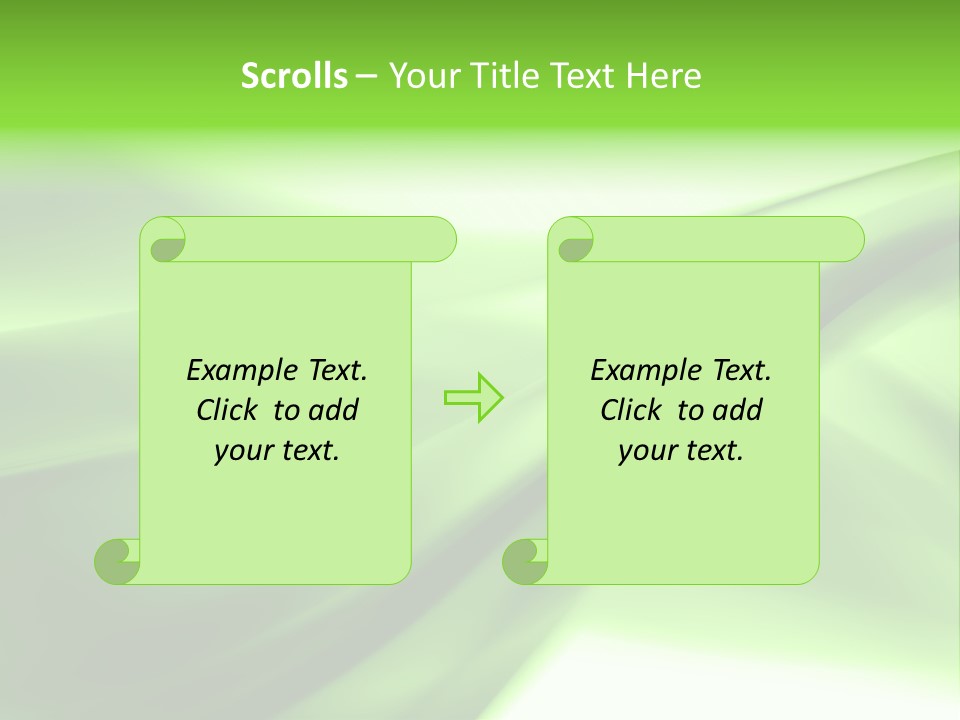 Green Abstract Composition PowerPoint Template