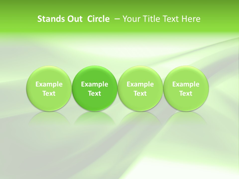 Green Abstract Composition PowerPoint Template
