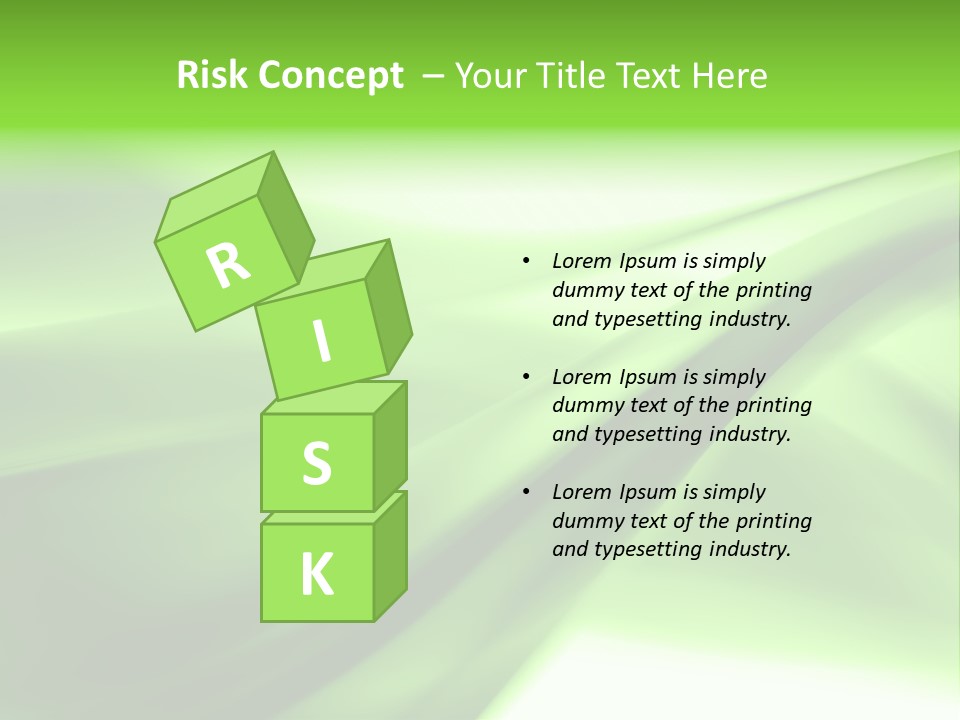 Green Abstract Composition PowerPoint Template