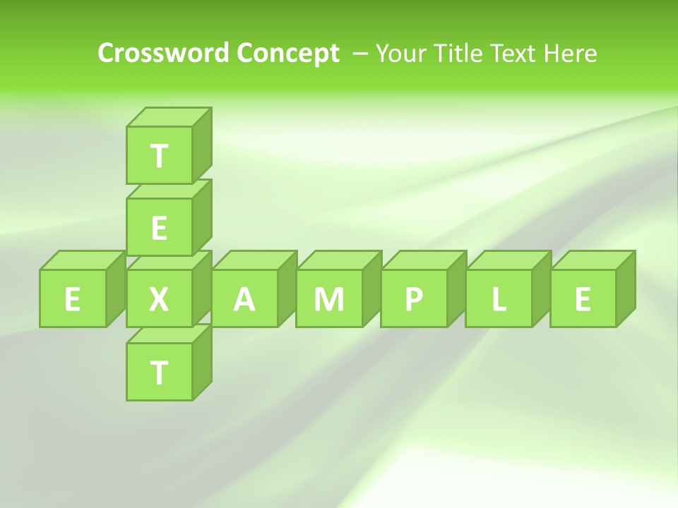 Green Abstract Composition PowerPoint Template