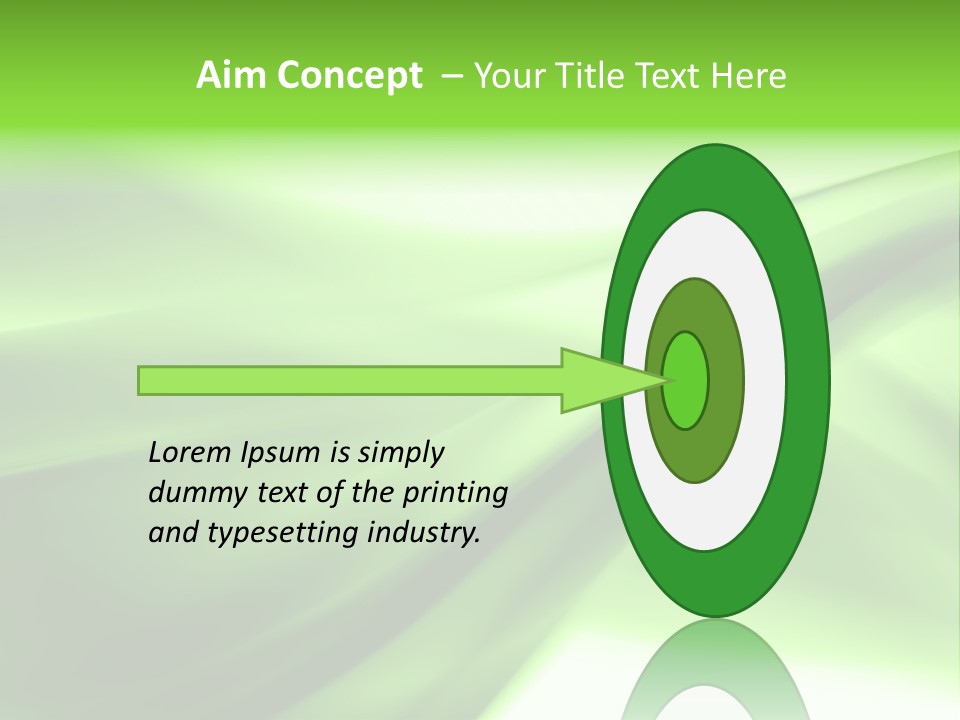 Green Abstract Composition PowerPoint Template