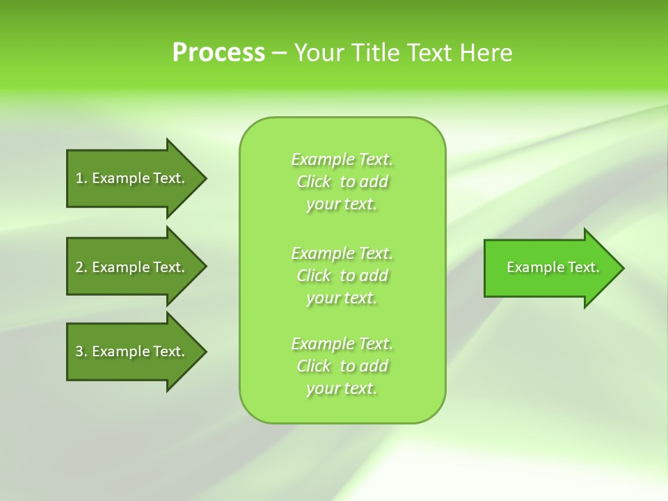 Green Abstract Composition PowerPoint Template