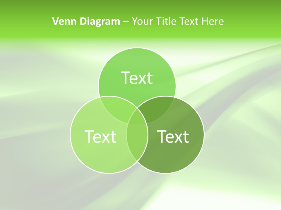 Green Abstract Composition PowerPoint Template